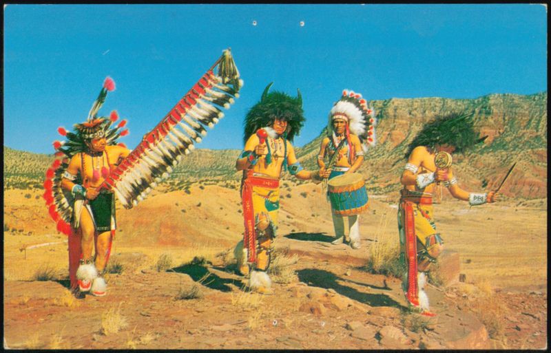 Indian Dancers Gallup New Mexico Ceremonials Fred Fulton