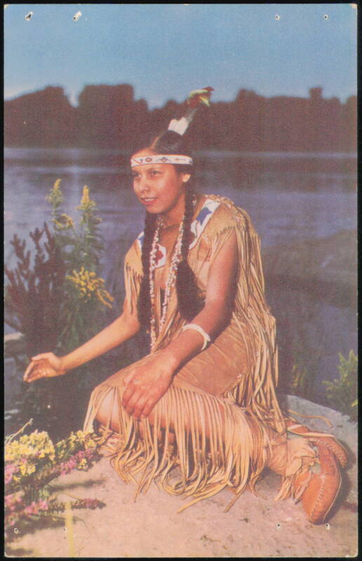 Kateri Picking Herbs, Caughnawaga Indian Reserve QC Canada