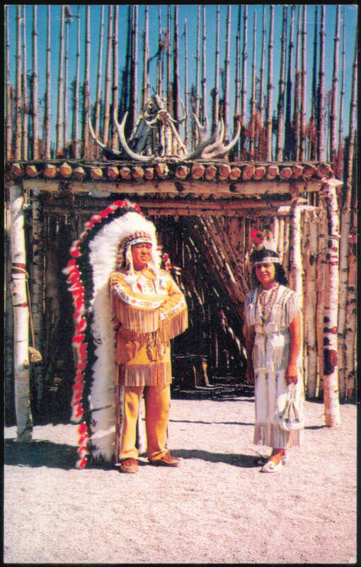 The Indian Village, Chief Lone Wolf and Princess Niagara Falls Canada