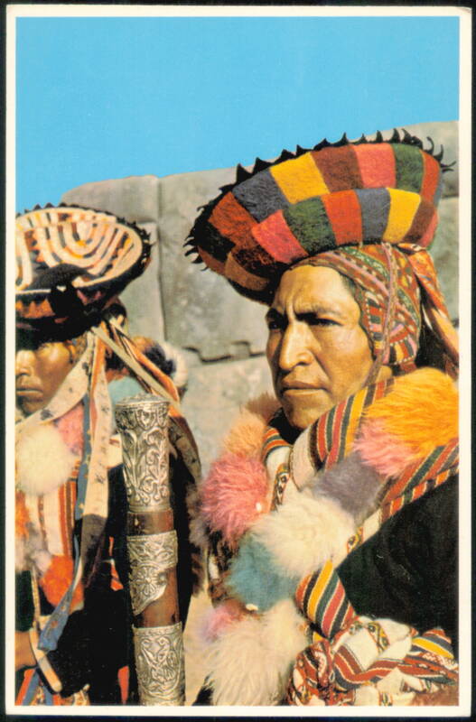 Alcalde indigena en Sacsahuaman Cuzco Peru