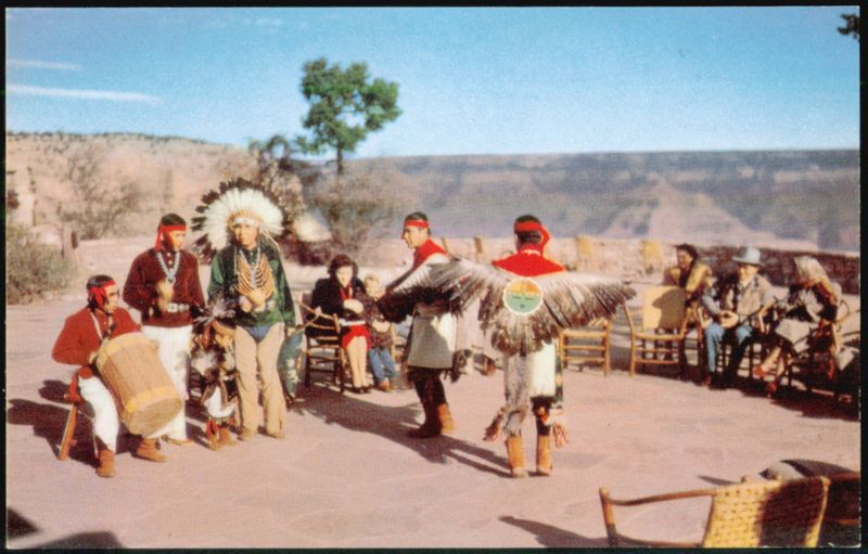Hopi Eagle Dance at Hopi House near El Tovar Hotel Grand Canyon National Park Arizona