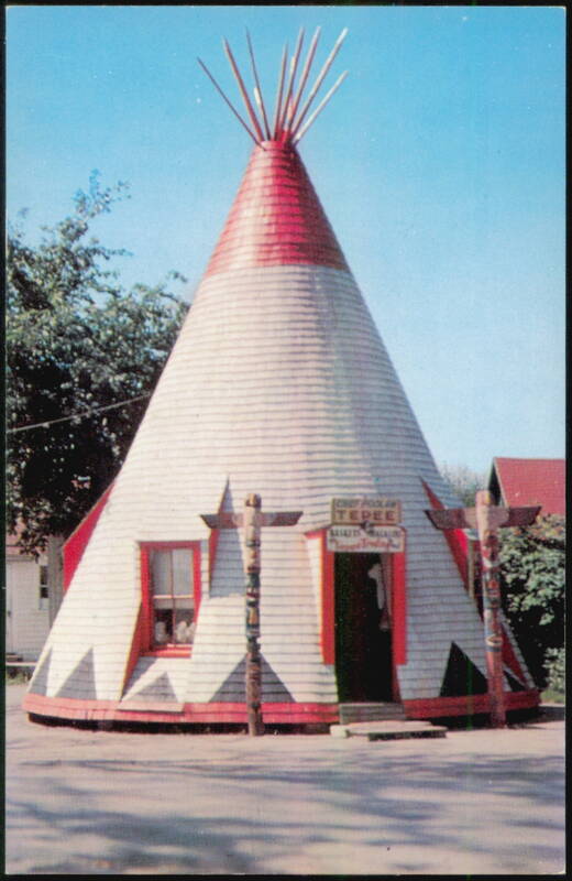 Chief Poolaw's Unique Tepee Gift Shop, Indian Island Old Town Maine