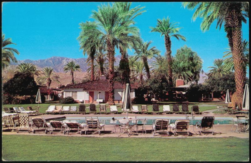 Wonder Palms Hotel Pool and Palm Trees Palm Springs California