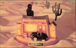 Ezra Brooks 12 Year Bourbon Bordertown Club Decanter Postcard Postcard
