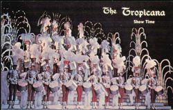 Hotel Tropicana Show Time Las Vegas Nevada Postcard