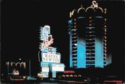 The Sands Hotel - Wayne Newton & Dave Barry Postcard