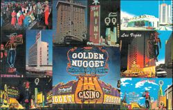 Glittering Fremont Street Downtown Casinos Postcard