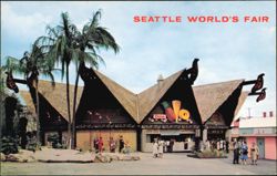Hawaiian Pavilion at the Seattle World's Fair Postcard
