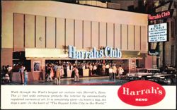 Harrah's Club Exterior, Reno, Nevada Postcard