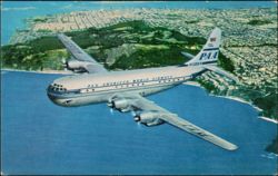 Pan American World Airways Double-Decked Strato Clipper Postcard