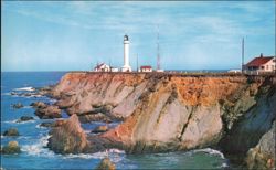 Point Arena Light Station U.S. Coast Guard Postcard