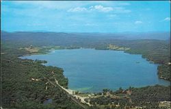 Aerial view of Webster Lake Postcard