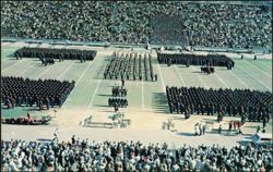 Corps of Cadets of Virginia Polytechnic Institute in Formation Postcard