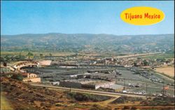 International Border at Tijuana, Mexico Postcard