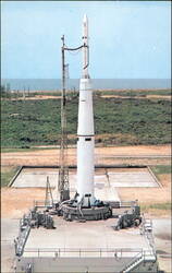 Thor-Able Rocket Booster Launch Pad Postcard