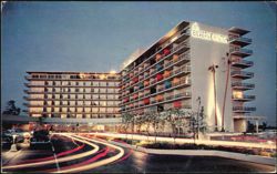 The Beverly Hilton Hotel at Night, Beverly Hills Postcard