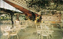 Kapok Tree Inn Fountain Room Interior with Exotic Gardens Postcard
