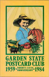 Garden State Postcard Club 25th Anniversary 1959-1984 Postcard