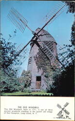 The Old Windmill Built in 1771 Postcard