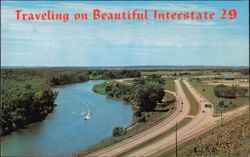 Traveling on Beautiful Interstate 29 Postcard