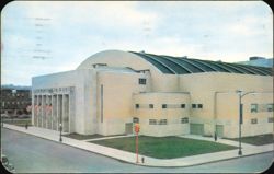 Memorial Hall Entrance, Onondaga County War Memorial Postcard
