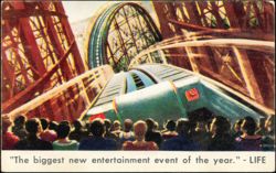 I Was In Cinerama Roller Coaster Orpheum Theatre Postcard