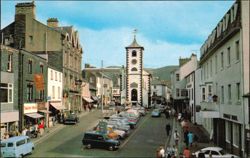 Main Street and Town Hall, Keswick Postcard