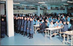 Recruit Training Command Galley Interior, Great Lakes, IL Postcard