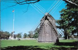 Historic Old Mill built in 1800 at Sag Harbor Postcard