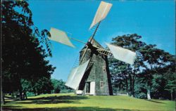 Historic Old Windmill Built in 1805 Postcard