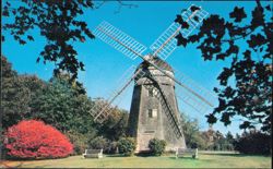 Historic Old Windmill - Sag Harbor and Bridgehampton Postcard