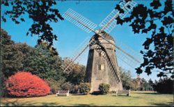 Historic Long Island The Old Windmill Bridgehampton NY Postcard