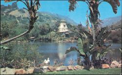 Self-Realization Fellowship Lake Shrine Windmill Chapel Postcard
