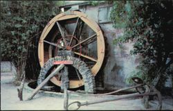 Old Grist Mill and Water Wheel St. Augustine Florida Postcard
