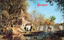 The Old Mill Restaurant, Cedartown, Georgia Postcard