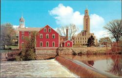 Slater Mill and City Hall Postcard