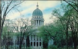 State House Dome and East Facade Postcard