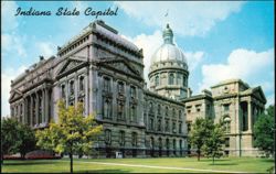 Indiana State Capitol Building in Indianapolis Postcard