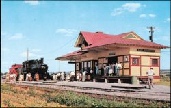 East Strasburg Passenger Station and Strasburg Railroad Depot Postcard