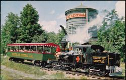 White Mountain Central Railroad Engine No. 4 at Clark's Trading Post Postcard