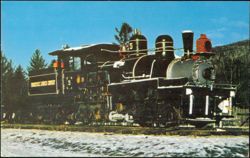 Lima Shay Geared Locomotive 5 Woodstock Lumber Co. Postcard