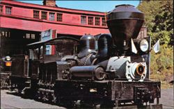 Steamtown U.S.A. Shay Type Logging Engine Locomotive #1 Postcard