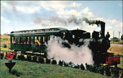 Wiscasset Waterville Farmington Train Boothbay Railway Postcard