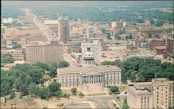 Aerial View of Downtown Columbia and South Carolina State House Postcard