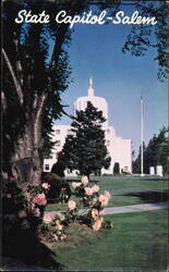 State Capitol, Salem as seen from the park Postcard