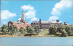 Colby College View Across Johnson Pond Postcard