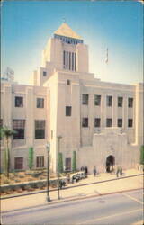 Public Library Building Postcard