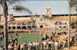 Del Mar Turf Club Paddock and Clubhouse Entrance Postcard