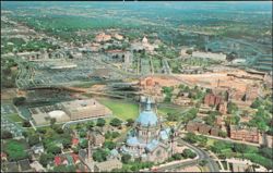 Aerial View of the Saint Paul Cathedral and Minnesota State Capitol Area Postcard