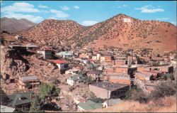 Oldest Copper Mining Town Hillside Architecture Postcard